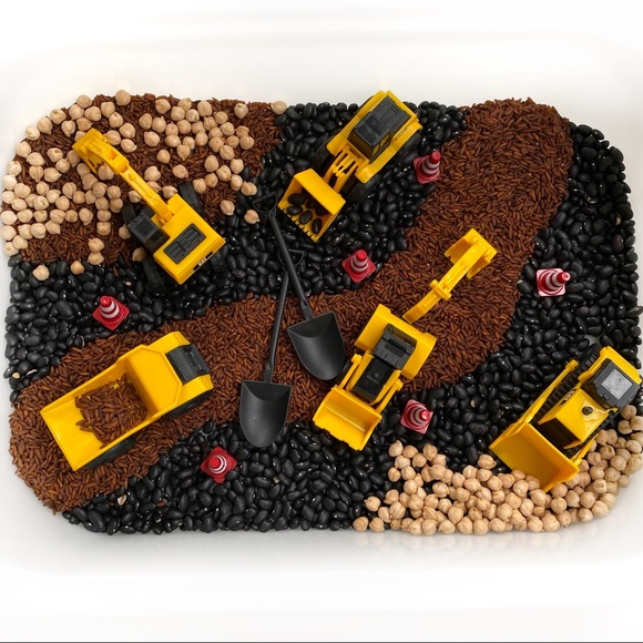Taylored Toys Other - Construction Site Rice Bean Sensory Bin Filler